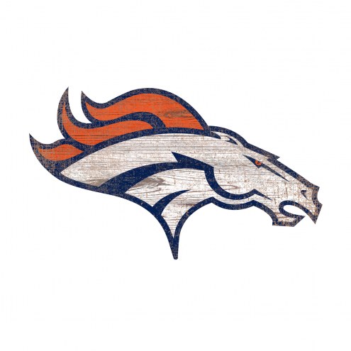 Denver Broncos 8&quot; Team Logo Cutout Sign