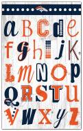 Denver Broncos Alphabet 11" x 19" Sign