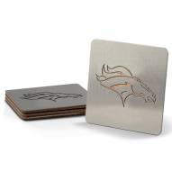 Denver Broncos Boasters Stainless Steel Coasters - Set of 4