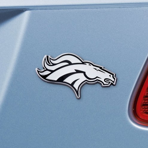 Denver Broncos Chrome Metal Car Emblem