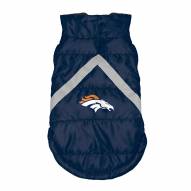 Denver Broncos Dog Puffer Vest