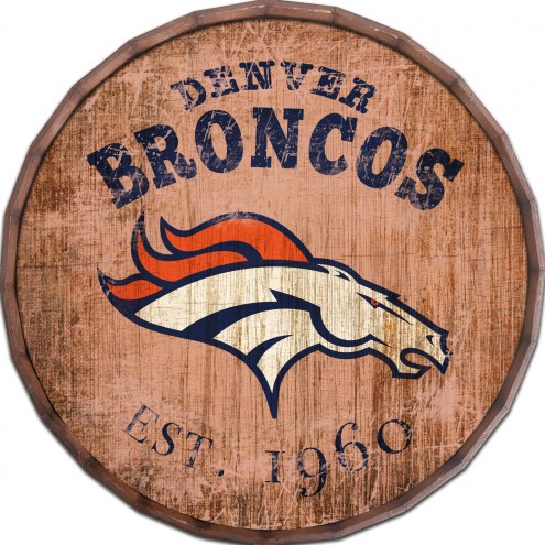 Denver Broncos Established Date 24&quot; Barrel Top