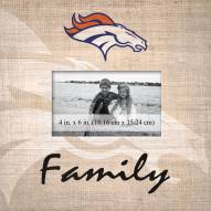 Denver Broncos Family Picture Frame