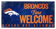 Denver Broncos Fans Welcome Sign