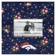 Denver Broncos Floral 10" x 10" Picture Frame
