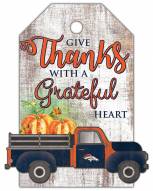 Denver Broncos Gift Tag and Truck 11" x 19" Sign