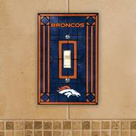 Denver Broncos Glass Single Light Switch Plate Cover