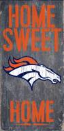 Denver Broncos Home Sweet Home Wood Sign
