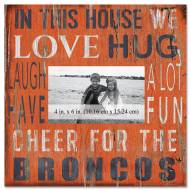 Denver Broncos In This House 10" x 10" Picture Frame