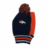 Denver Broncos Knit Dog Hat