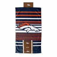 Denver Broncos Lateral Comfort Towel with Foam Pillow