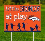 Denver Broncos Little Fans at Play 2-Sided Yard Sign