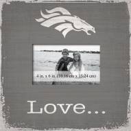 Denver Broncos Love Picture Frame