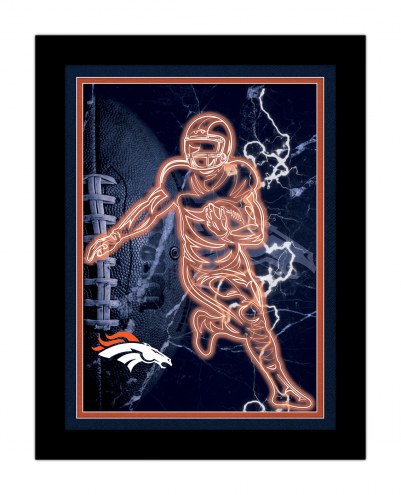 Denver Broncos Neon Player Framed 12&quot; x 16&quot; Sign