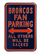 Denver Broncos NFL Authentic Parking Sign