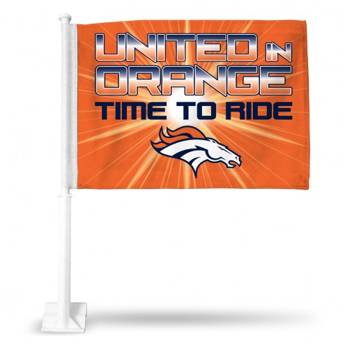Denver Broncos NFL Car Flag
