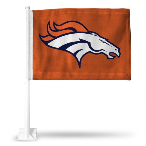 Denver Broncos Orange Car Flag