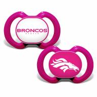 Denver Broncos Pink Baby Pacifier 2-Pack