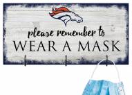 Denver Broncos Please Wear Your Mask Sign