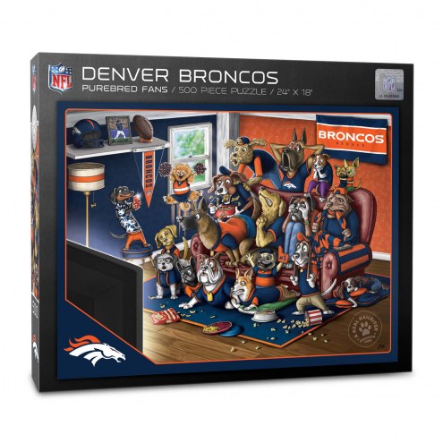 Denver Broncos Purebred Fans &quot;A Real Nailbiter&quot; 500 Piece Puzzle