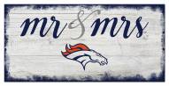 Denver Broncos Script Mr. & Mrs. Sign