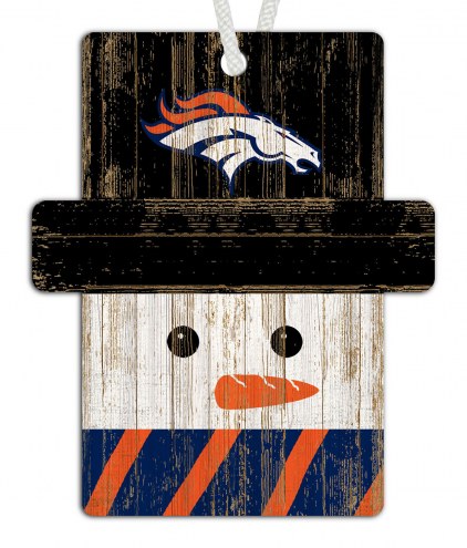 Denver Broncos Snowman Ornament
