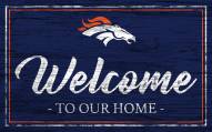 Denver Broncos Team Color Welcome Sign