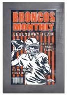 Denver Broncos Team Monthly 11" x 19" Framed Sign