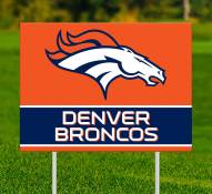 Denver Broncos Team Name Yard Sign