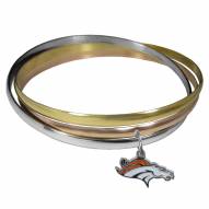 Denver Broncos Tri-color Bangle Bracelet