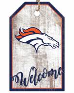 Denver Broncos Welcome Team Tag 11" x 19" Sign