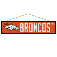 Denver Broncos Wood Avenue Sign