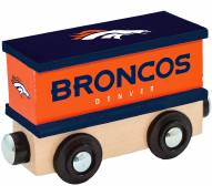 Denver Broncos Wood Box Car Train