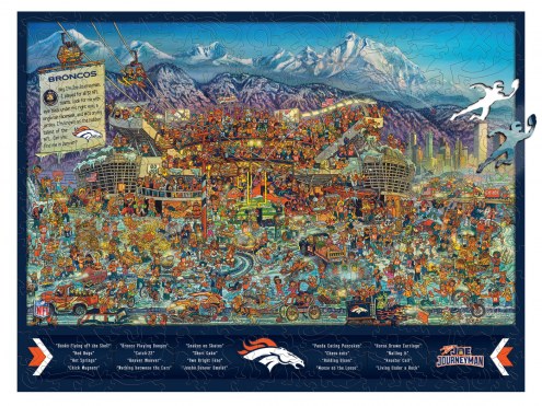 Denver Broncos Wooden Joe Journeyman 333 Piece Puzzle