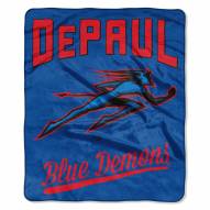 DePaul Blue Demons Alumni Raschel Throw Blanket