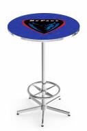 DePaul Blue Demons Chrome Bar Table with Foot Ring