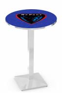 DePaul Blue Demons Chrome Bar Table with Square Base