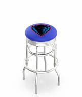 DePaul Blue Demons Double Ring Swivel Barstool with Ribbed Accent Ring
