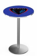 DePaul Blue Demons Stainless Steel Bar Table with Round Base