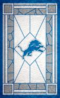 Detroit Lions 11" x 19" Stained Glass Sign