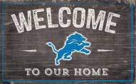 Detroit Lions 11" x 19" Welcome to Our Home Sign