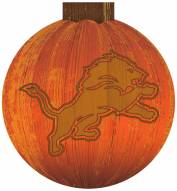 Detroit Lions 12" Halloween Pumpkin Sign