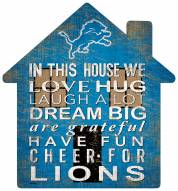 Detroit Lions 12" House Sign