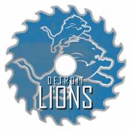 Detroit Lions 12" Rustic Circular Saw Sign