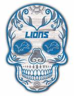 Detroit Lions 12" Sugar Skull Sign