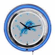 Detroit Lions 14" Neon Clock