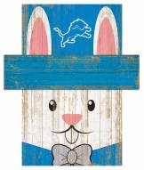 Detroit Lions 19" x 16" Easter Bunny Head