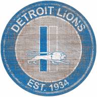 Detroit Lions 24" Heritage Logo Round Sign