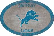Detroit Lions 46" Team Color Oval Sign
