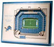 Detroit Lions 5-Layer StadiumViews 3D Wall Art